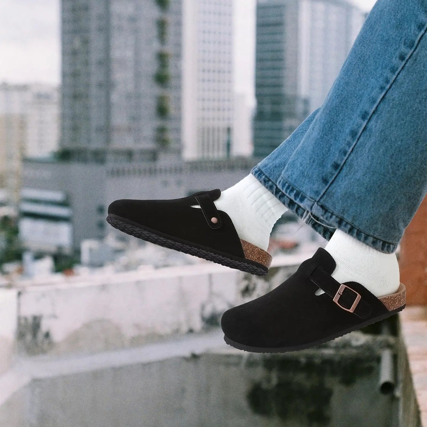 Belnore Suede Clogs