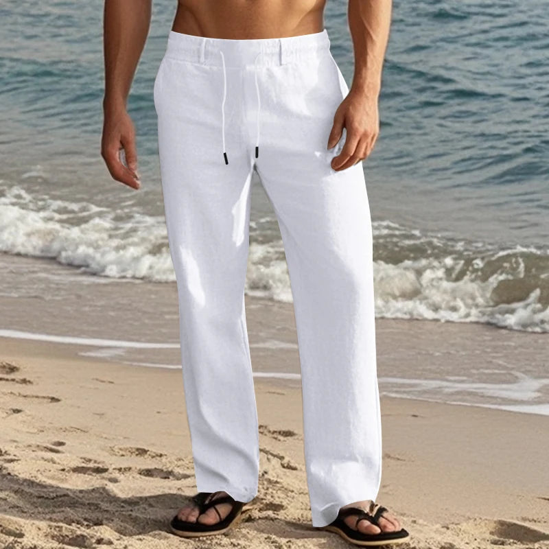Zanzibar Wide Linen Pants
