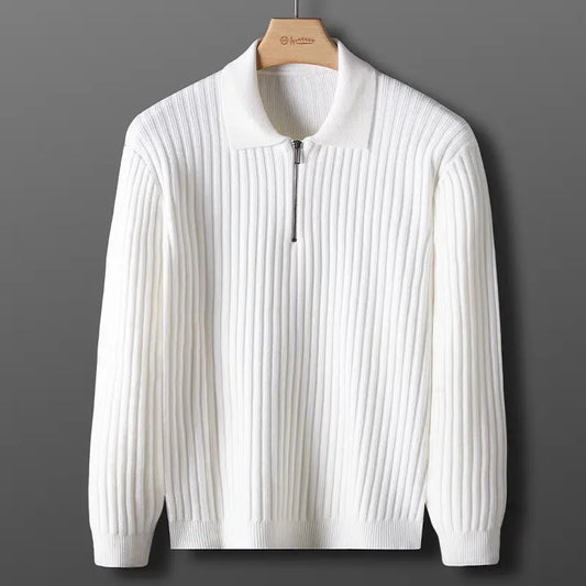 Courchevel Striped Polo Sweater