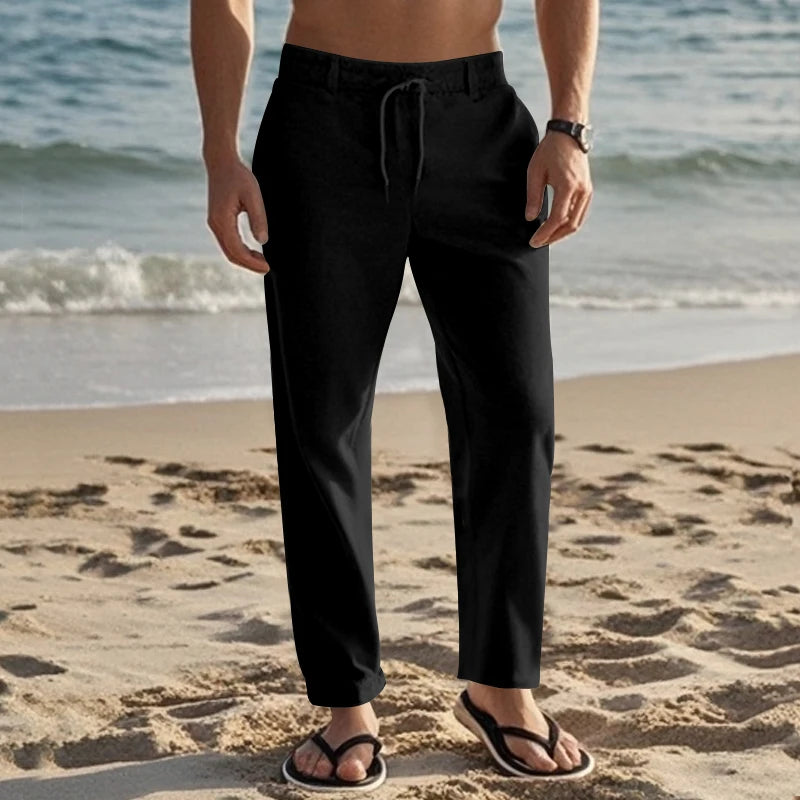 Zanzibar Wide Linen Pants