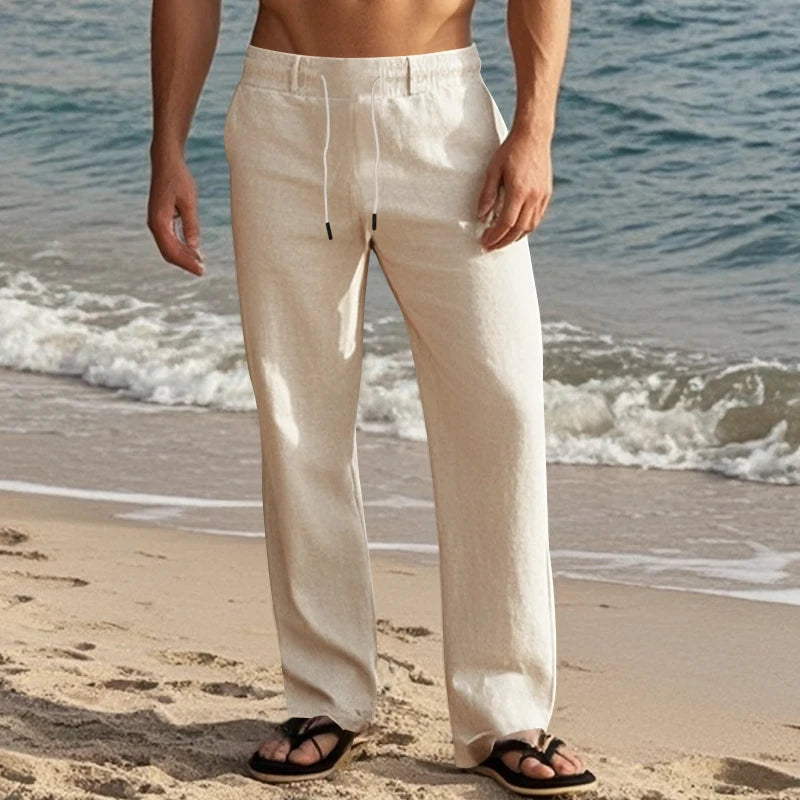 Zanzibar Wide Linen Pants