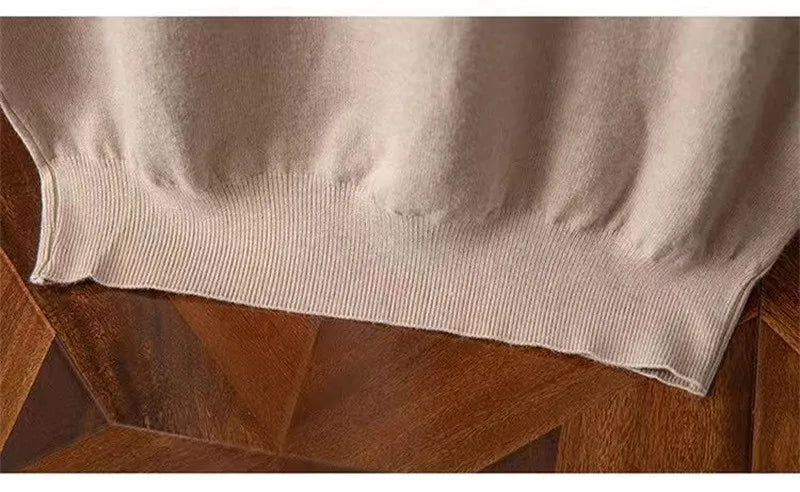 Korean Superfine Merino Cashmere T-shirt Men Base Layer Merino Shirt Wicking Breathable Short T-shirt Luxury Clothing Thick