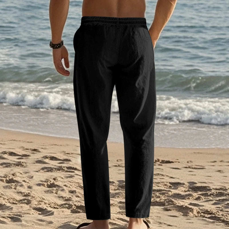 Zanzibar Wide Linen Pants