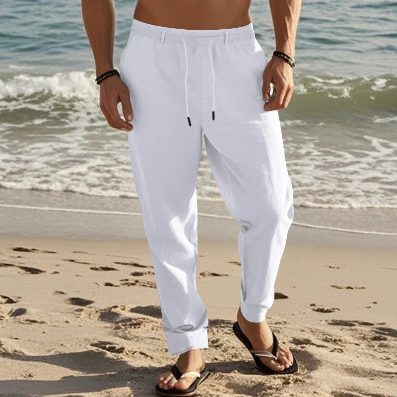 Zanzibar Wide Linen Pants