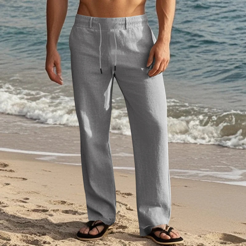 Zanzibar Wide Linen Pants