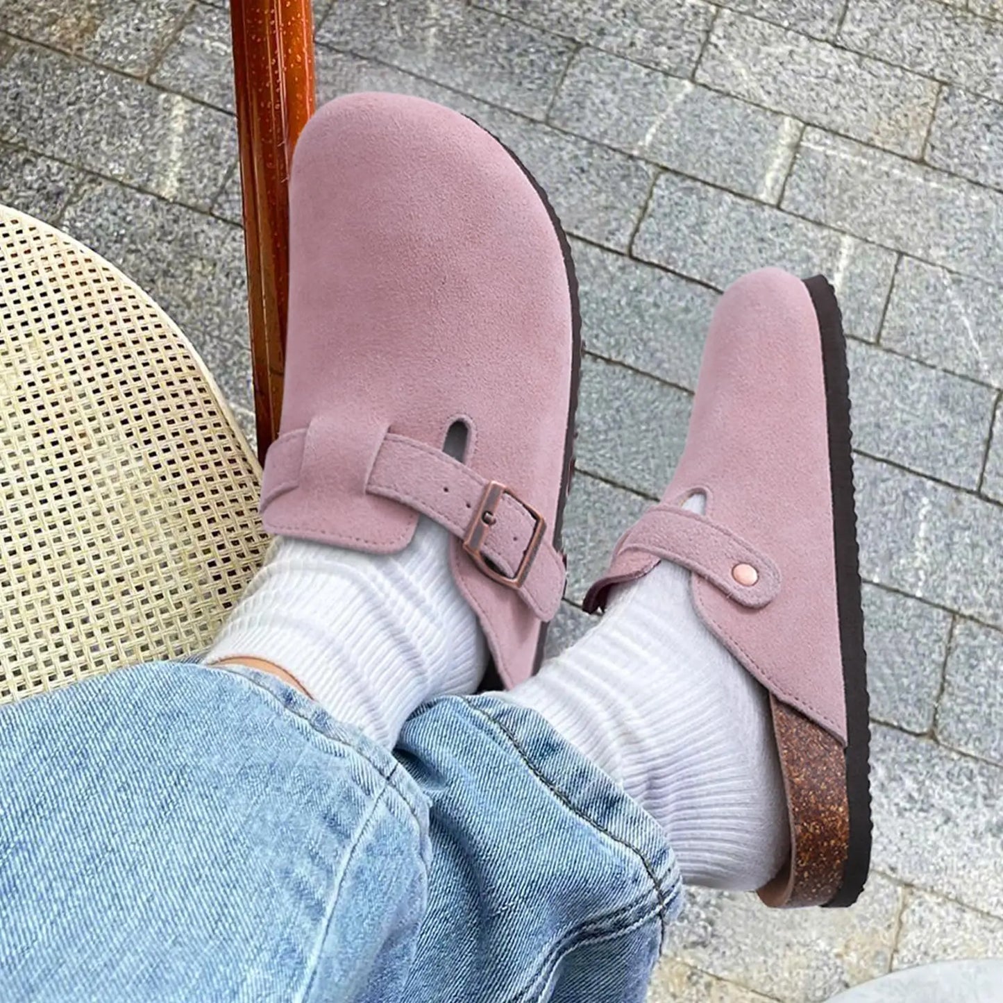 Belnore Suede Clogs