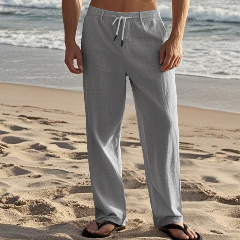 Zanzibar Wide Linen Pants