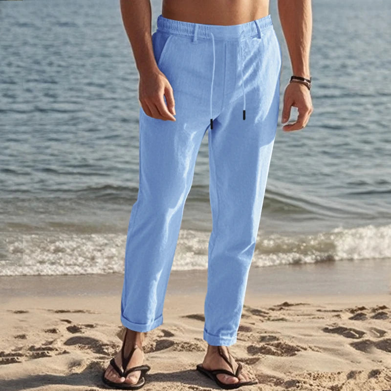 Zanzibar Wide Linen Pants