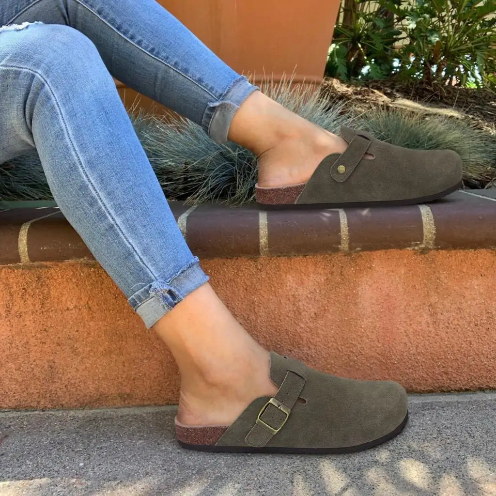 Belnore Suede Clogs