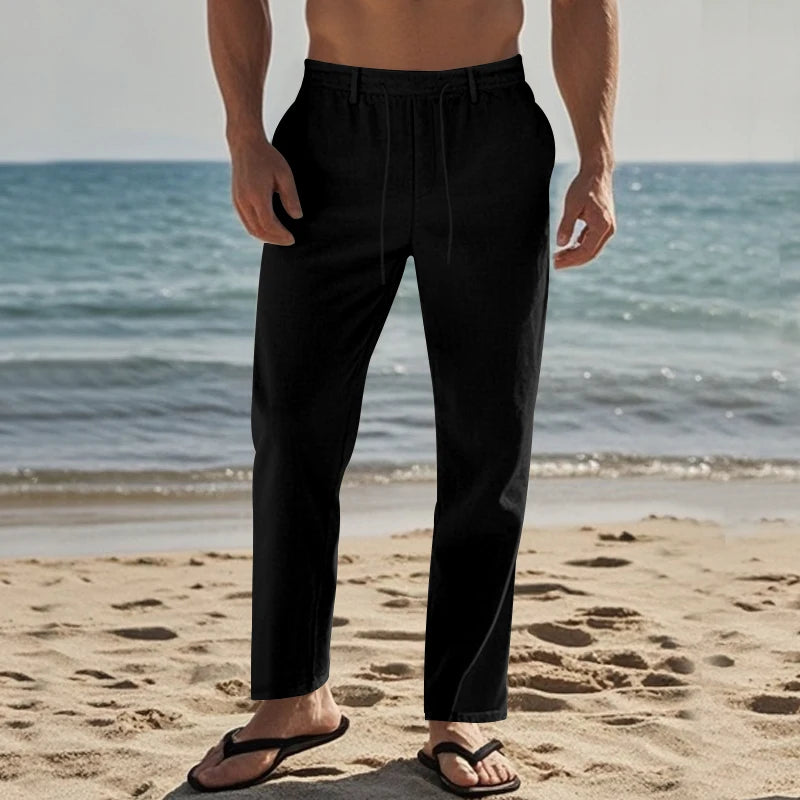 Zanzibar Wide Linen Pants