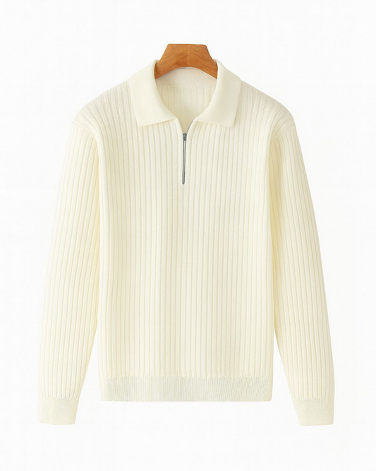 Courchevel Striped Polo Sweater