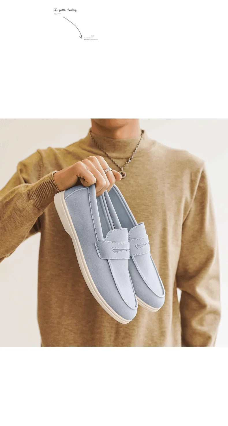 Belnore Suede Penny Loafers