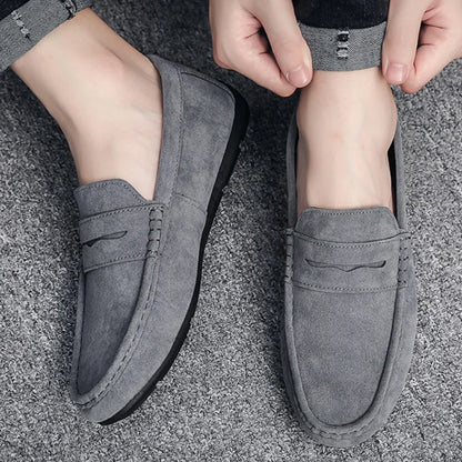 Suede Driver Loafers