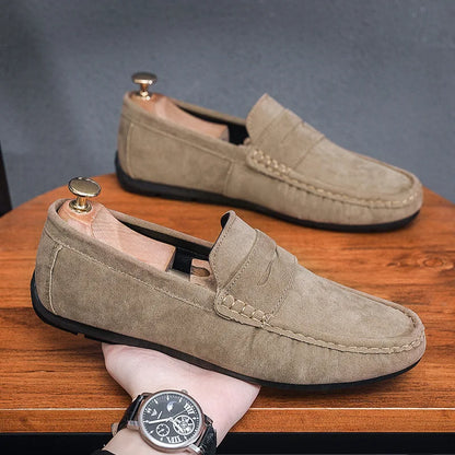 Suede Driver Loafers