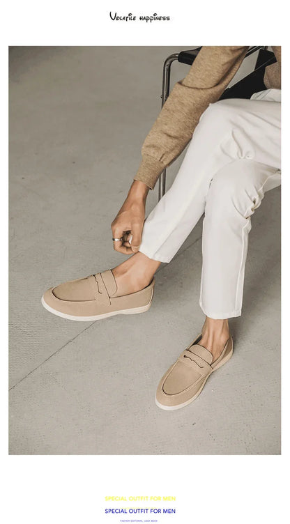 Belnore Suede Penny Loafers