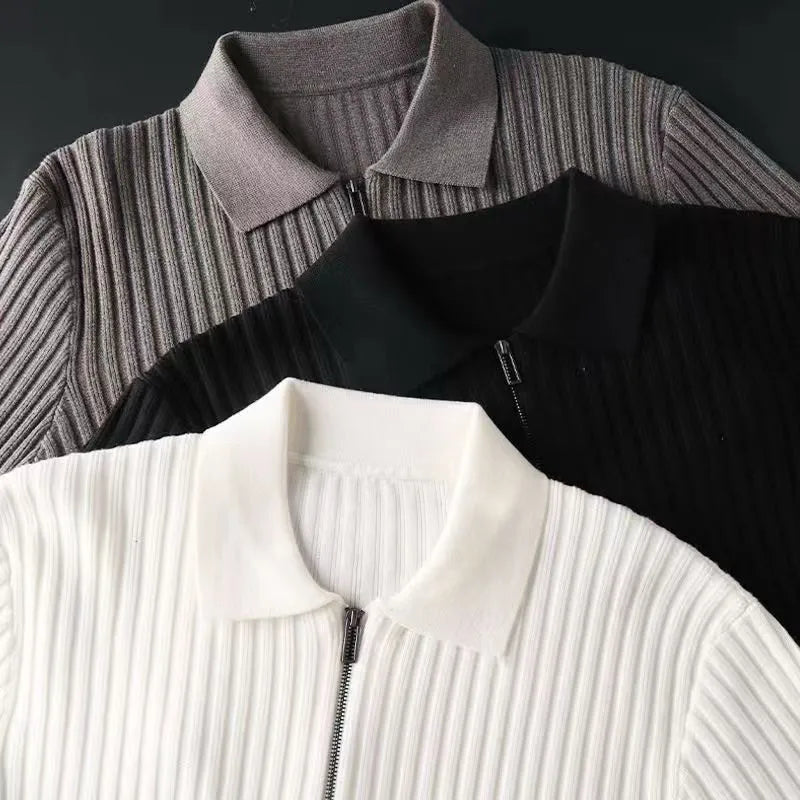 Courchevel Striped Polo Sweater