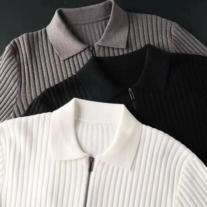 Courchevel Striped Polo Sweater