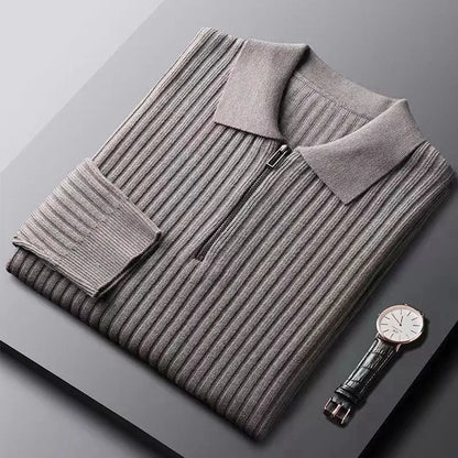 Courchevel Striped Polo Sweater