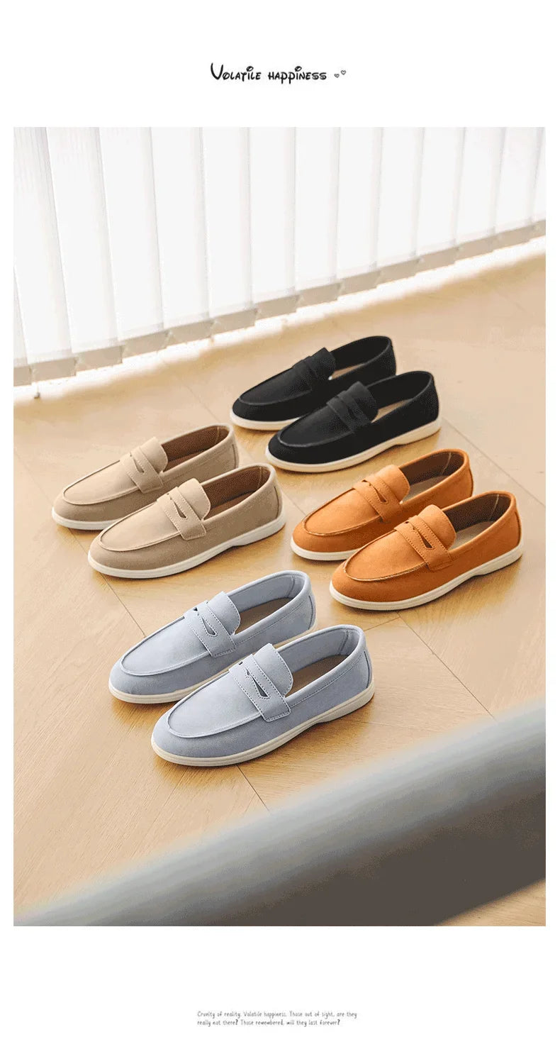 Belnore Suede Penny Loafers