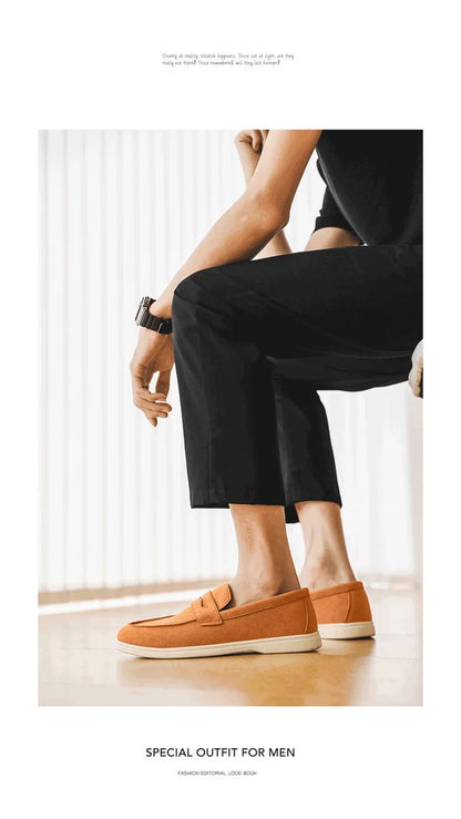 Belnore Suede Penny Loafers