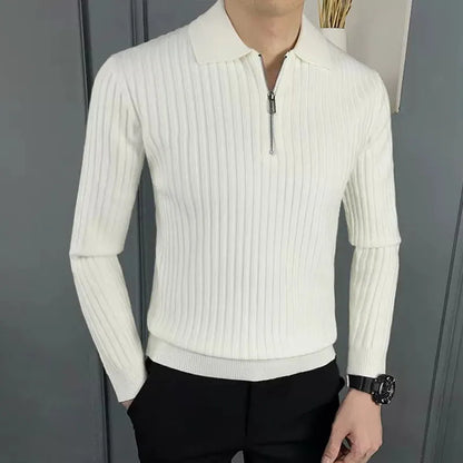 Courchevel Striped Polo Sweater