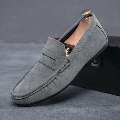 Suede Driver Loafers