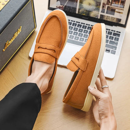 Belnore Suede Penny Loafers