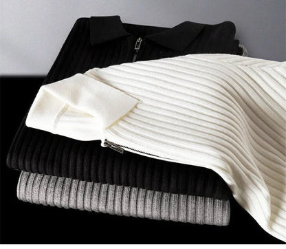 Courchevel Striped Polo Sweater