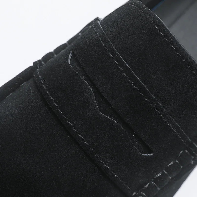 Suede Driver Loafers