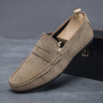 Suede Driver Loafers