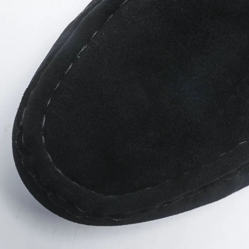 Suede Driver Loafers