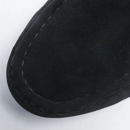 Suede Driver Loafers