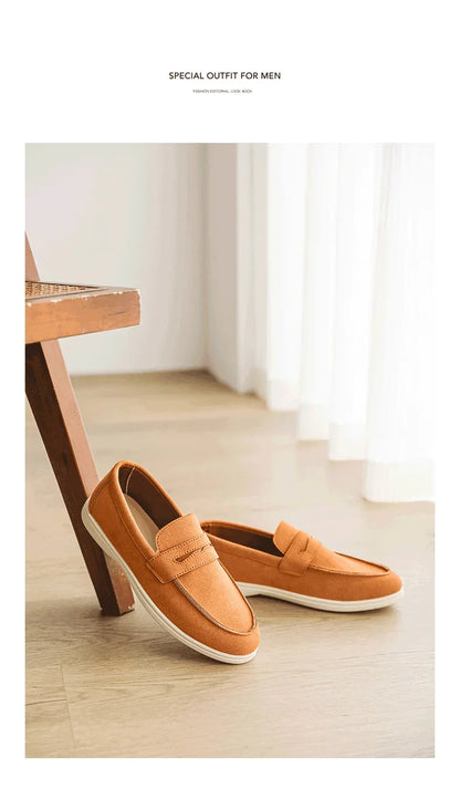 Belnore Suede Penny Loafers