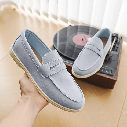 Belnore Suede Penny Loafers