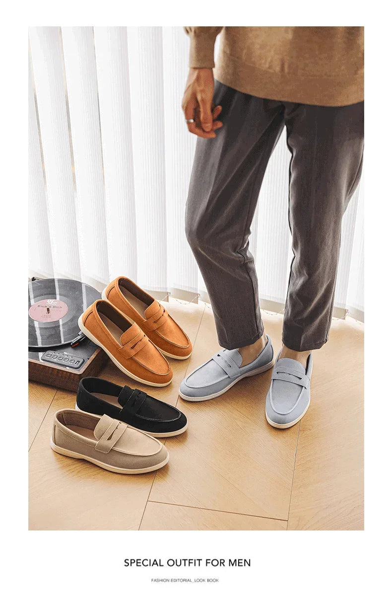 Belnore Suede Penny Loafers
