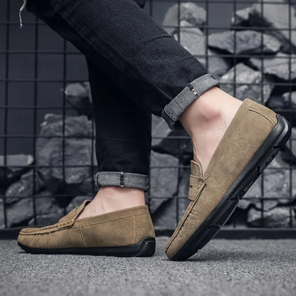 Suede Driver Loafers