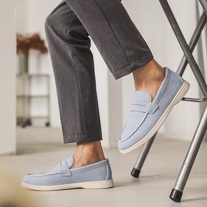 Belnore Suede Penny Loafers