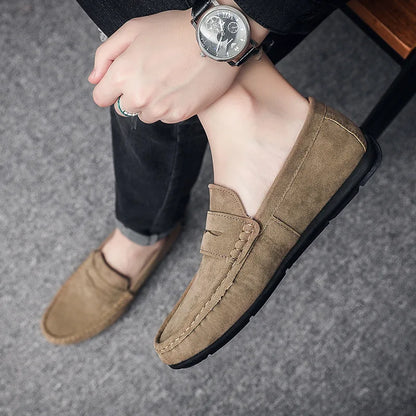 Suede Driver Loafers