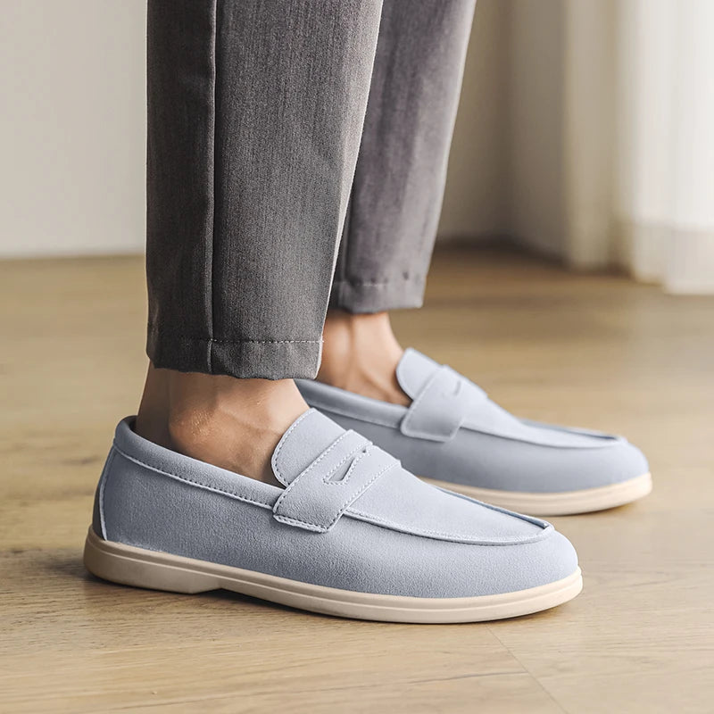 Belnore Suede Penny Loafers