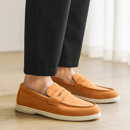 Belnore Suede Penny Loafers