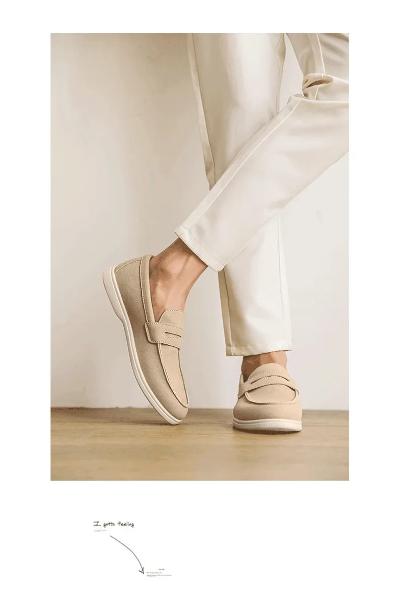 Belnore Suede Penny Loafers