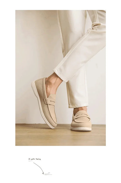 Belnore Suede Penny Loafers