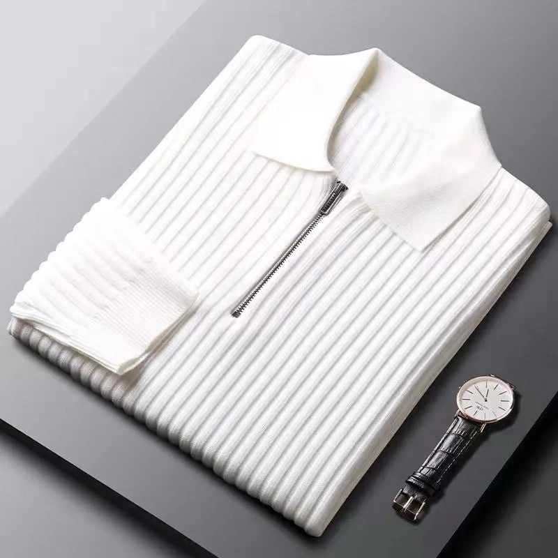 Courchevel Striped Polo Sweater