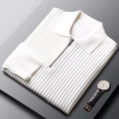 Courchevel Striped Polo Sweater