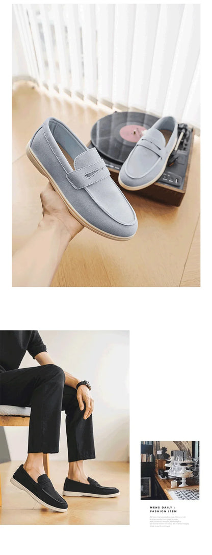 Belnore Suede Penny Loafers