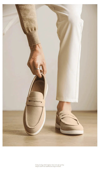 Belnore Suede Penny Loafers