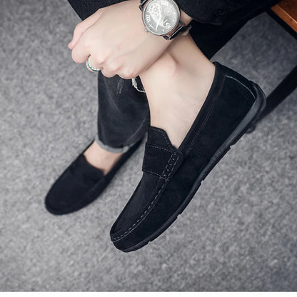 Suede Driver Loafers