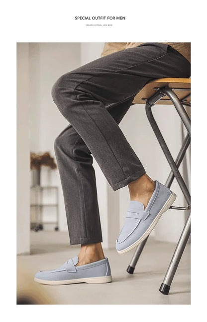 Belnore Suede Penny Loafers